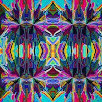 a colorful psychedelic abstract design